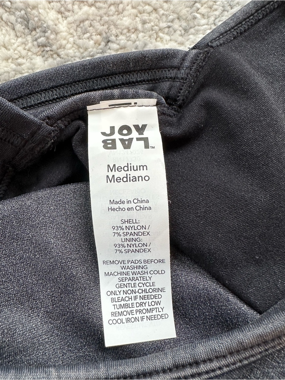JoyLab Black Ribbed Knit Romper - Picture 2 of 3
